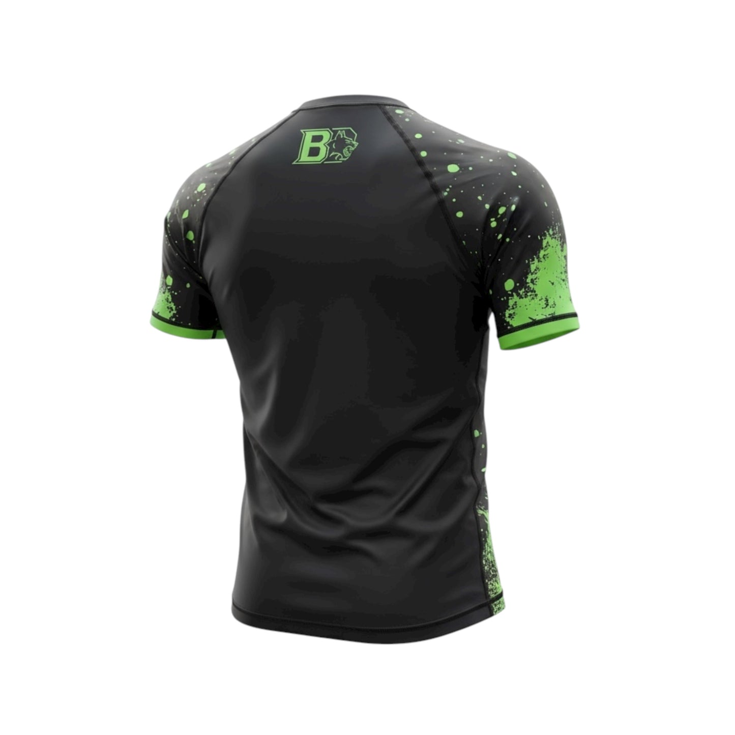 Rashguard Blackdog Green Rage - manches courtes