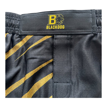 MMA short Blackdog Yellow Alpha