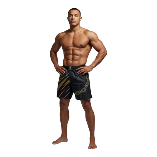 MMA short Blackdog Yellow Alpha